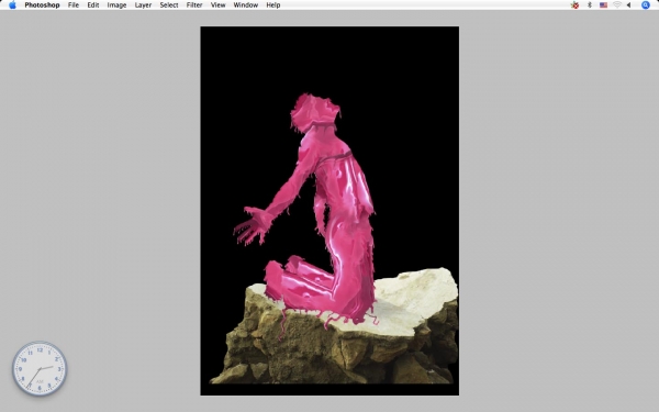 Creation of burned men: Step 17
